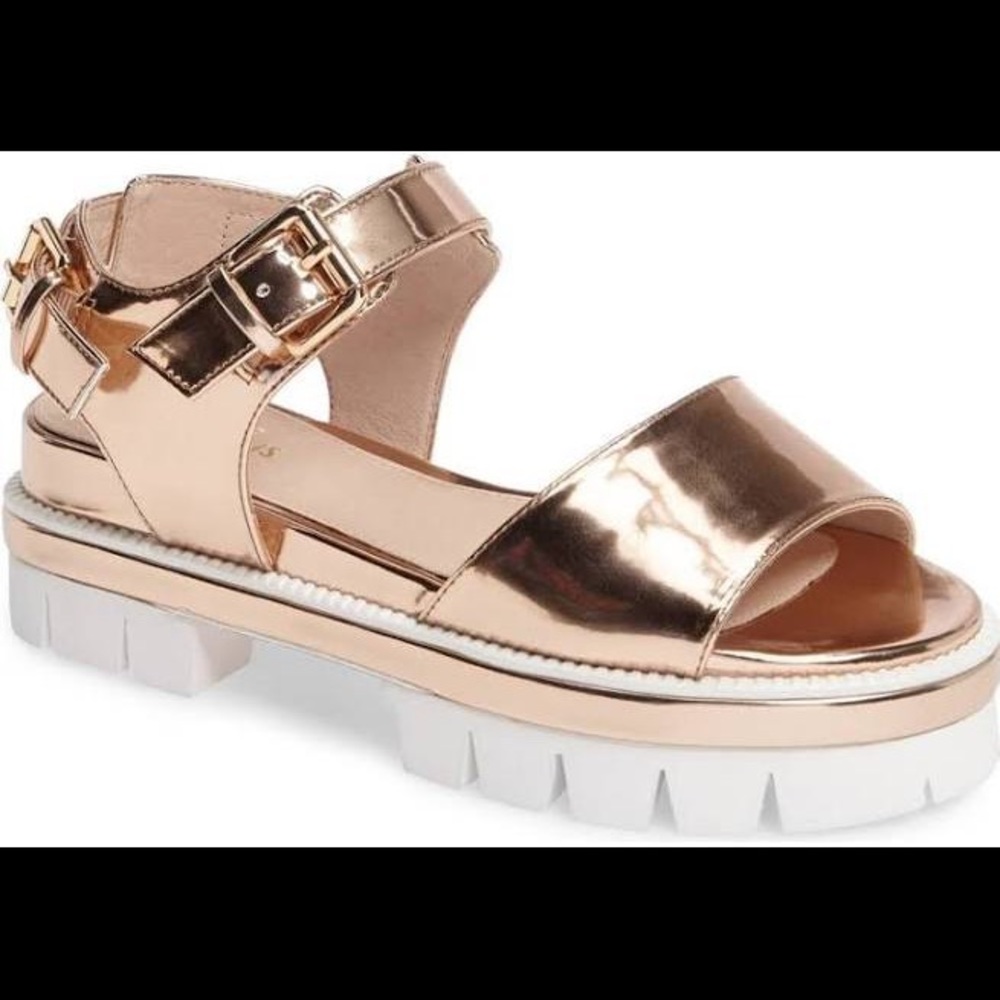Shellys London Rose Gold Sandal